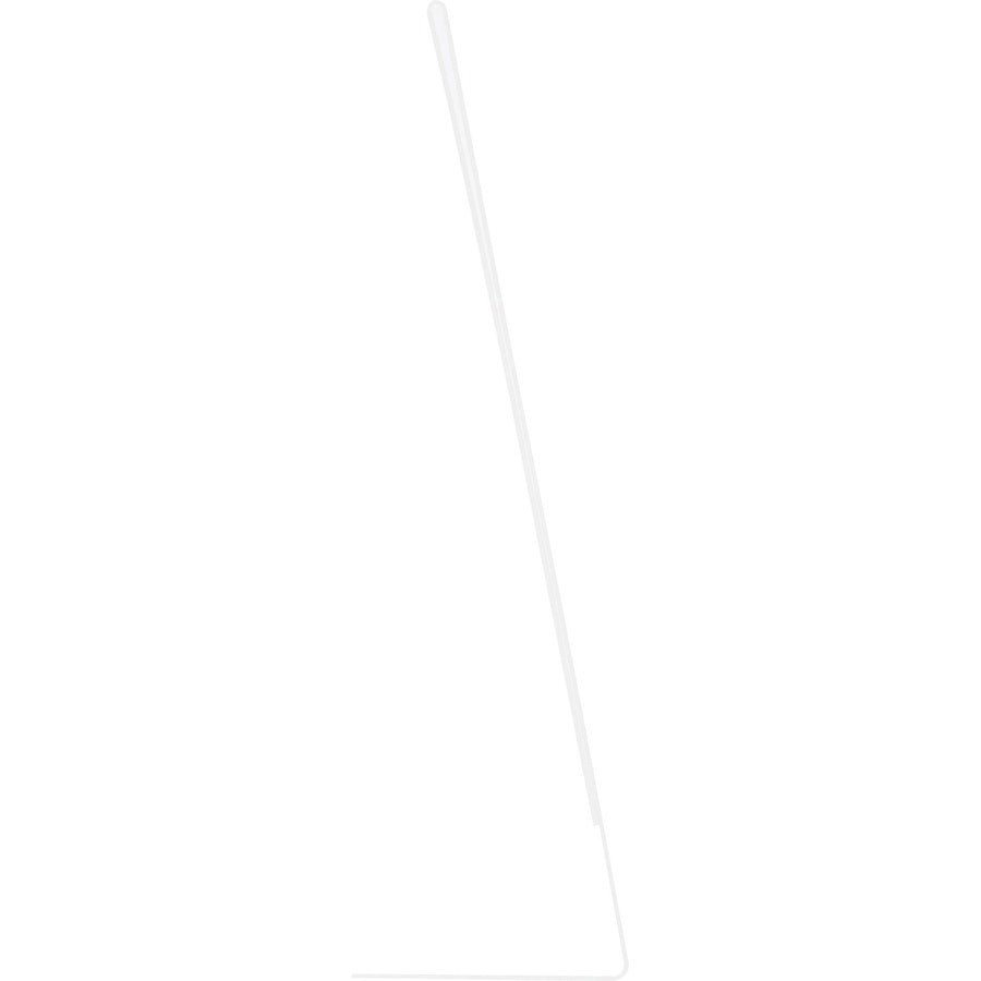 Lorell L-base Slanted Sign Holder Stand - Support 8.50" x 11" Media - Acrylic - 3 / Pack - Clear