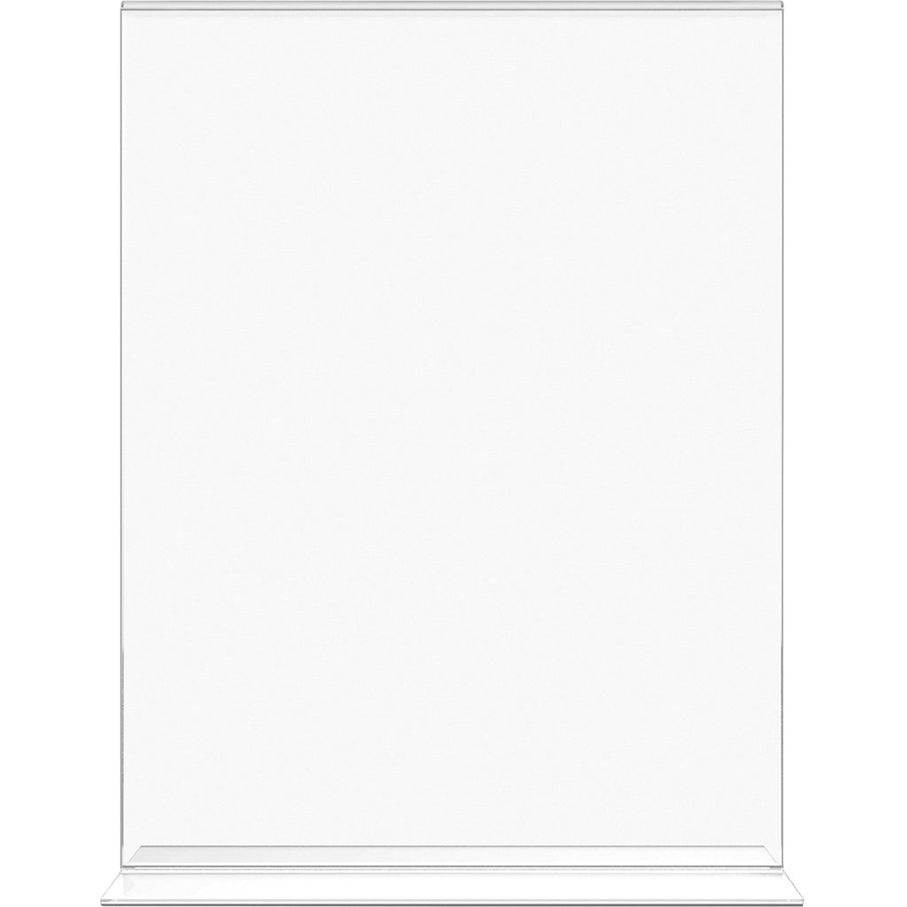 lorell-t-base-standing-sign-holders-support-850-x-11-media-acrylic-2-pack-clear_llr49207 - 2