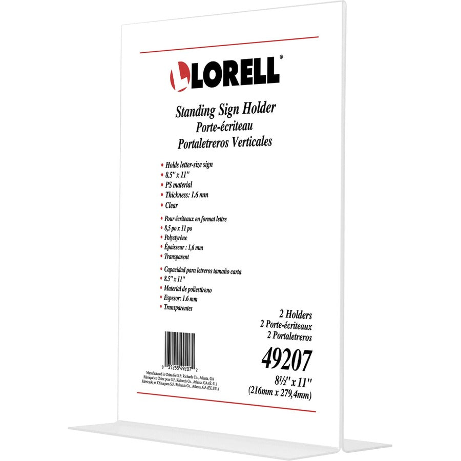 lorell-t-base-standing-sign-holders-support-850-x-11-media-acrylic-2-pack-clear_llr49207 - 7