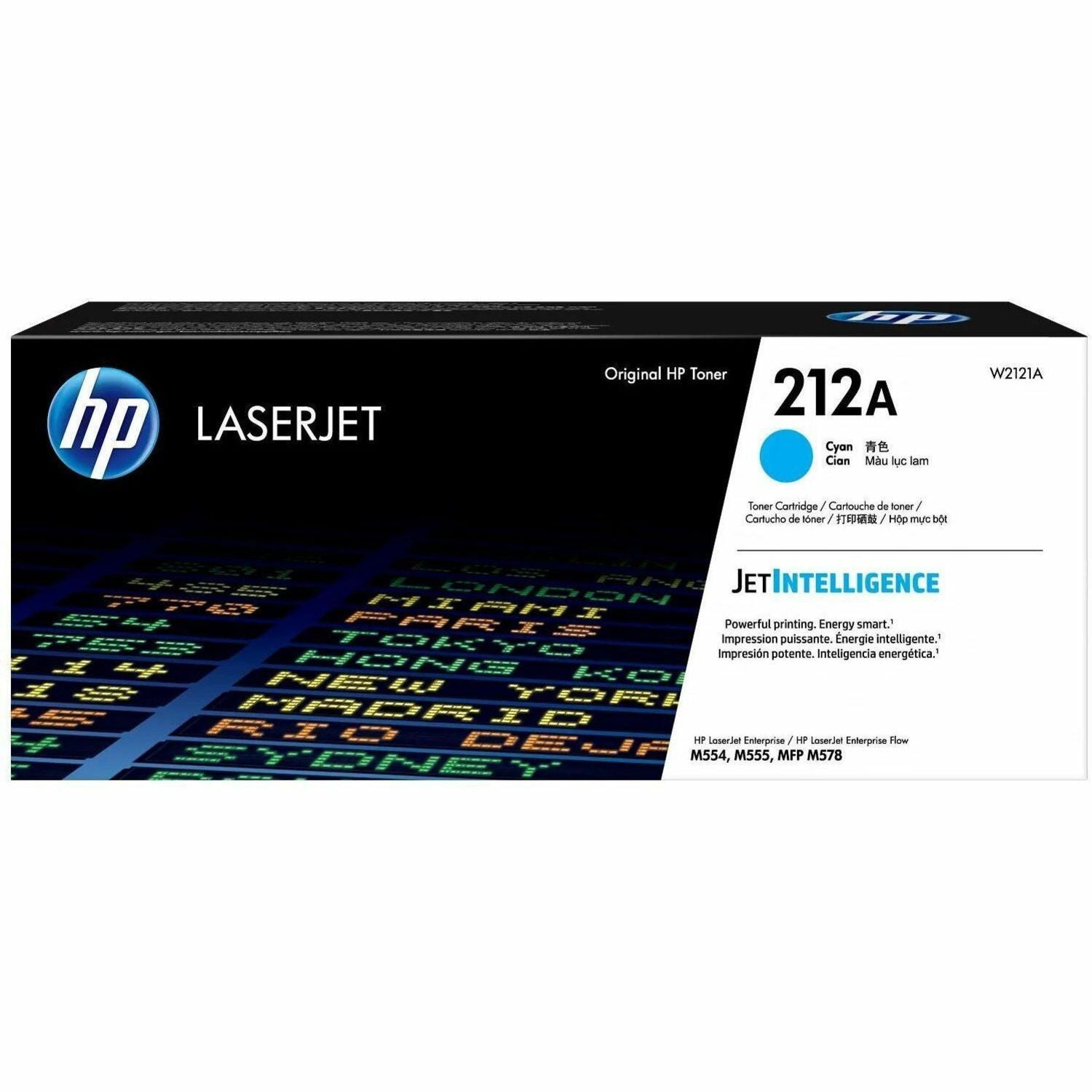 HP 212A, (W2121A) Cyan Original LaserJet Toner Cartridge