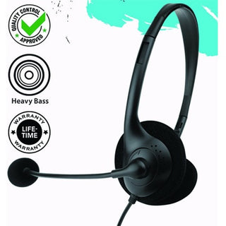 Maxell HP-BPB 199317 Headset - Stereo - Binaural - Black