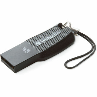 Verbatim 32GB Ergo USB Flash Drive - Black - The Verbatim Ergo USB drive features an ergonomic design for in-hand comfort and COB design for enhanced reliability.