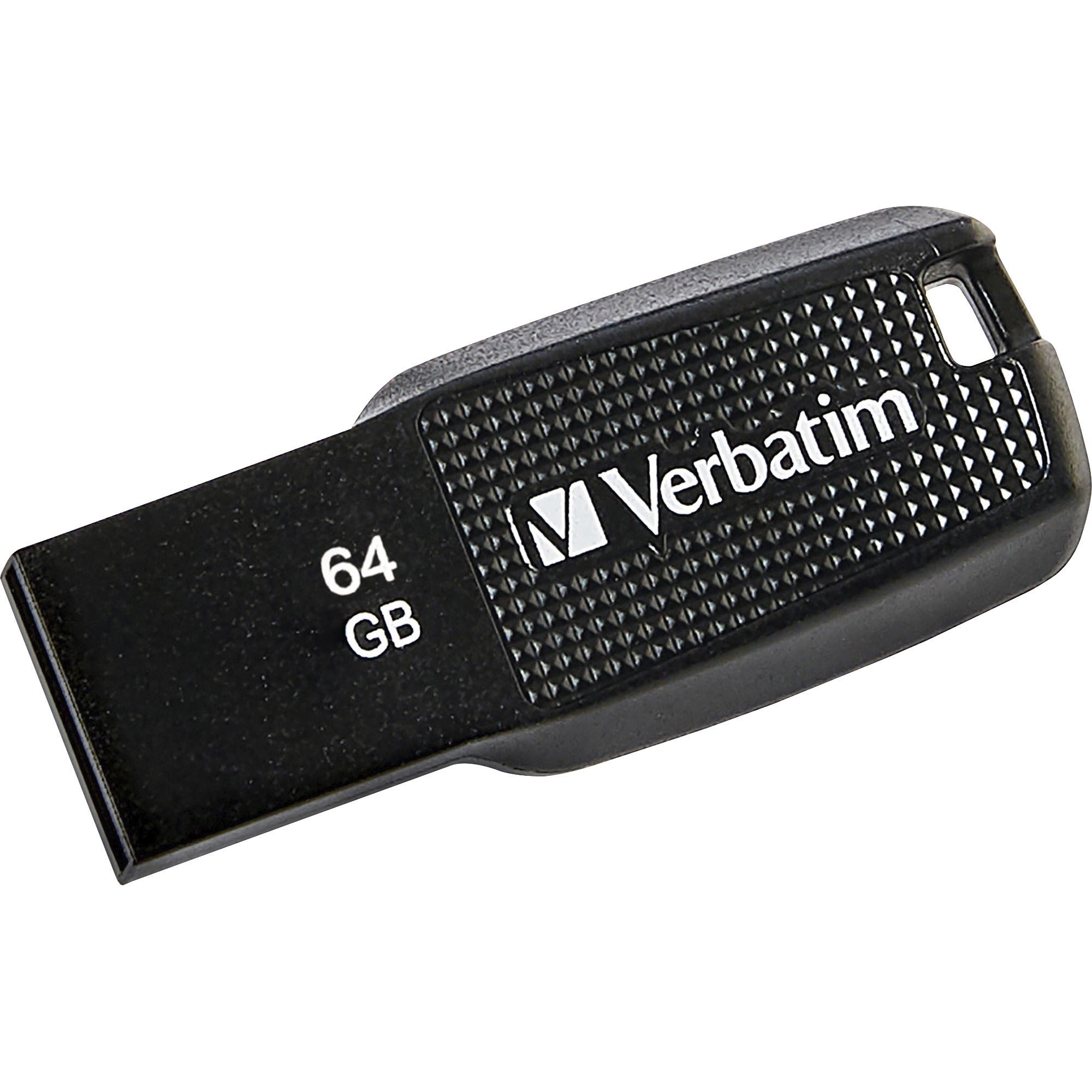 verbatim-64gb-ergo-usb-flash-drive-black-the-verbatim-ergo-usb-drive-features-an-ergonomic-design-for-in-hand-comfort-and-cob-design-for-enhanced-reliability_ver70877 - 1