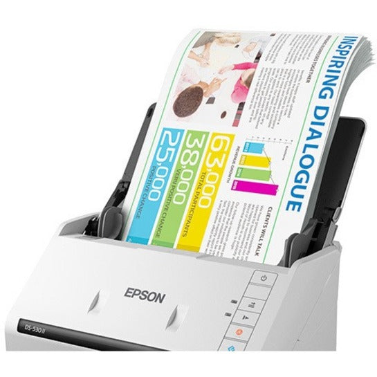 DS-530 II Color Duplex Document Scanner, 600 dpi Optical Resolution, 50-Sheet Duplex Auto Document Feeder