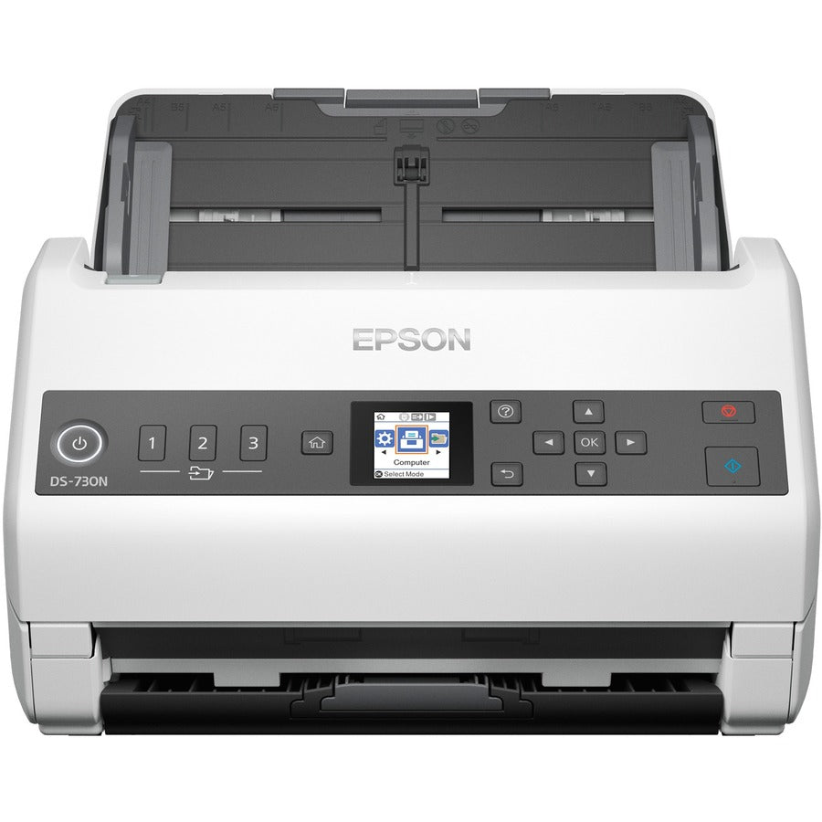 DS-730N Network Color Document Scanner, 600 dpi Optical Resolution, 100-Sheet Duplex Auto Document Feeder