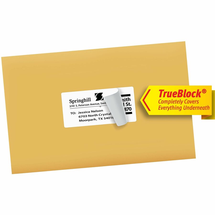 Avery TrueBlock Shipping Labels, Sure Feed Technology, Permanent Adhesive, 2" x 4" , 250 Labels (6427) - Avery Shipping Labels, Sure Feed, 2" x 4" , 250 Labels (6427)