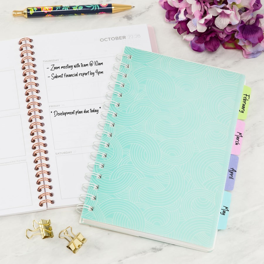 Ultra Tabs Repositionable Tabs, Margin Tabs: 2.5" x 1", 1/5-Cut, Assorted Pastel Colors, 24/Pack