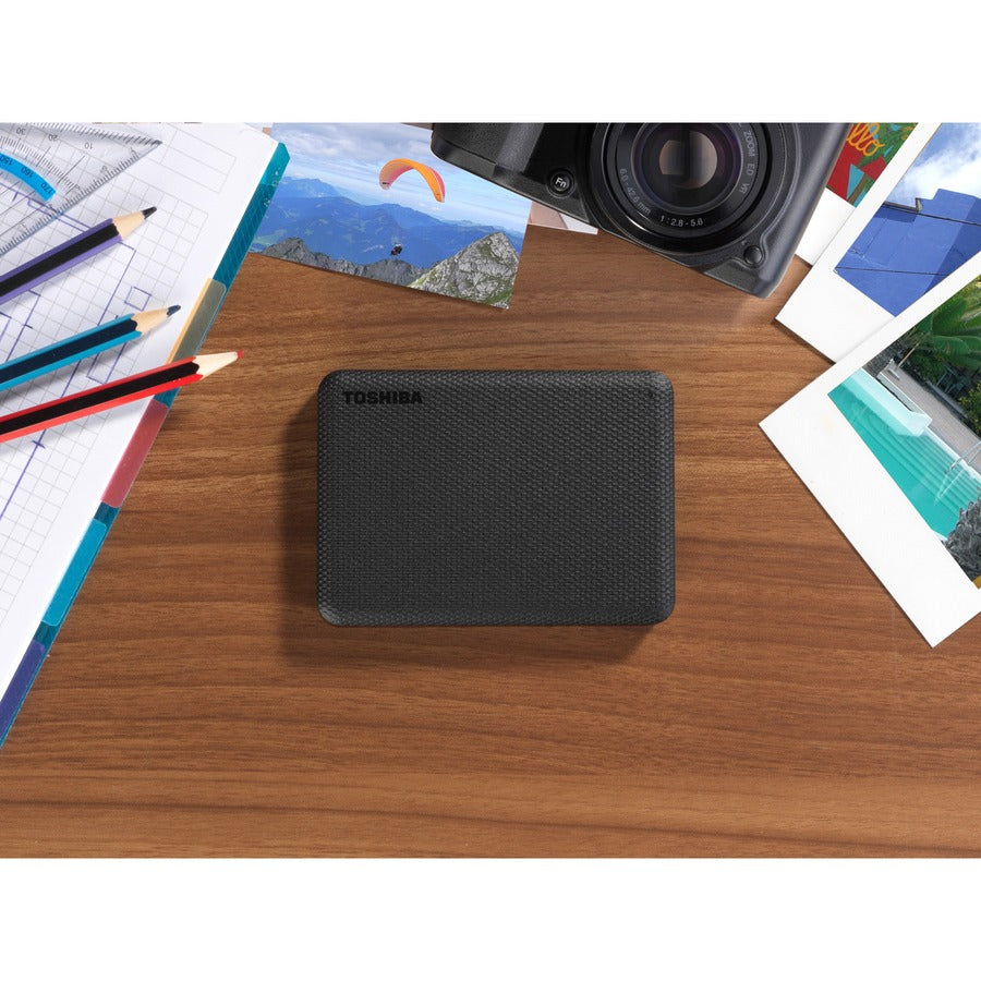 Toshiba Canvio Advance HDTCA20XK3AA 2 TB Portable Hard Drive - External - Black - USB 3.0 - 1 Pack