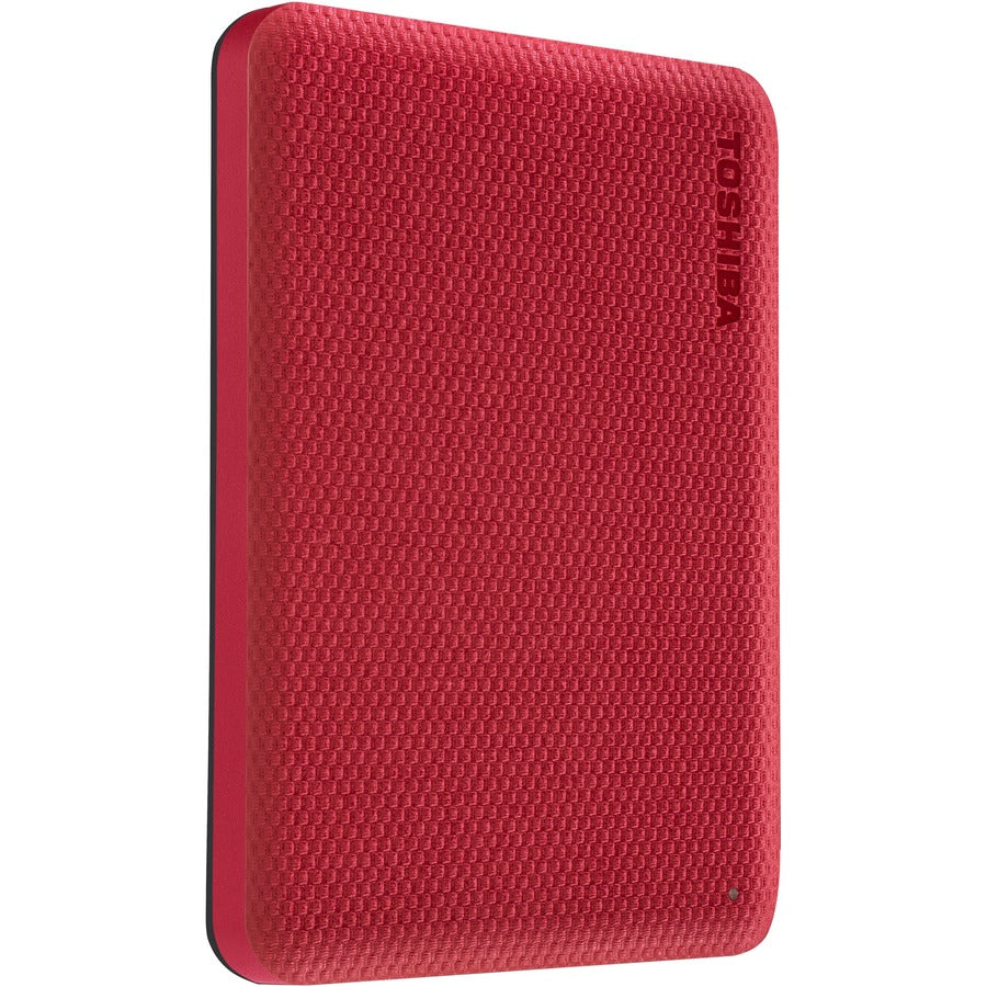 Toshiba Canvio Advance HDTCA20XR3AA 2 TB Portable Hard Drive - External - Red - USB 3.0