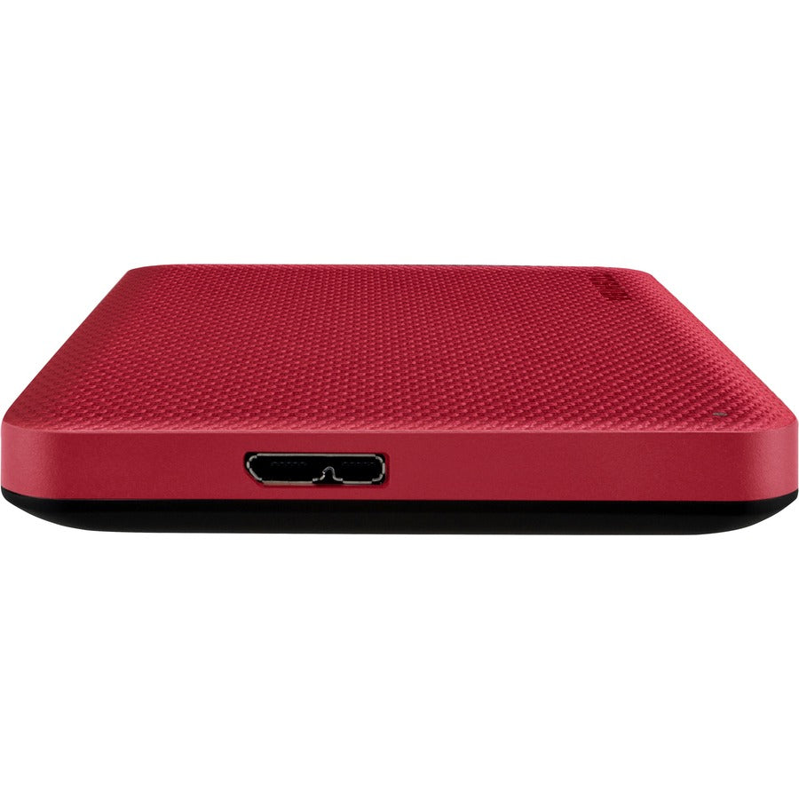 Toshiba Canvio Advance HDTCA20XR3AA 2 TB Portable Hard Drive - External - Red - USB 3.0
