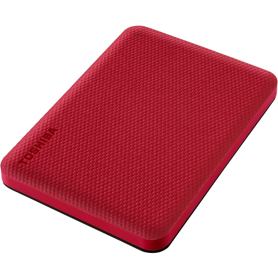 Toshiba Canvio Advance HDTCA20XR3AA 2 TB Portable Hard Drive - External - Red - USB 3.0