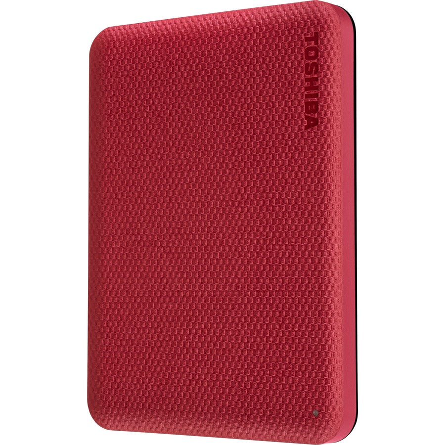 Toshiba Canvio Advance HDTCA20XR3AA 2 TB Portable Hard Drive - External - Red - USB 3.0