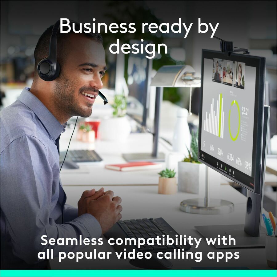 C920e HD Business Webcam, 1280 pixels x 720 pixels, Black