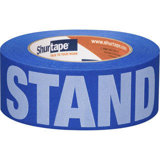 Duck STAND HERE Floor Marking Tape - 60 yd Length x 1.88" Width - 1 / Roll - 100 Per Roll - Blue