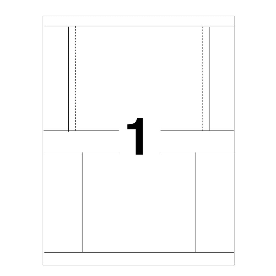 Avery Jewel Case Insert - Matte - 5 / Carton - Print-to-the-edge - White