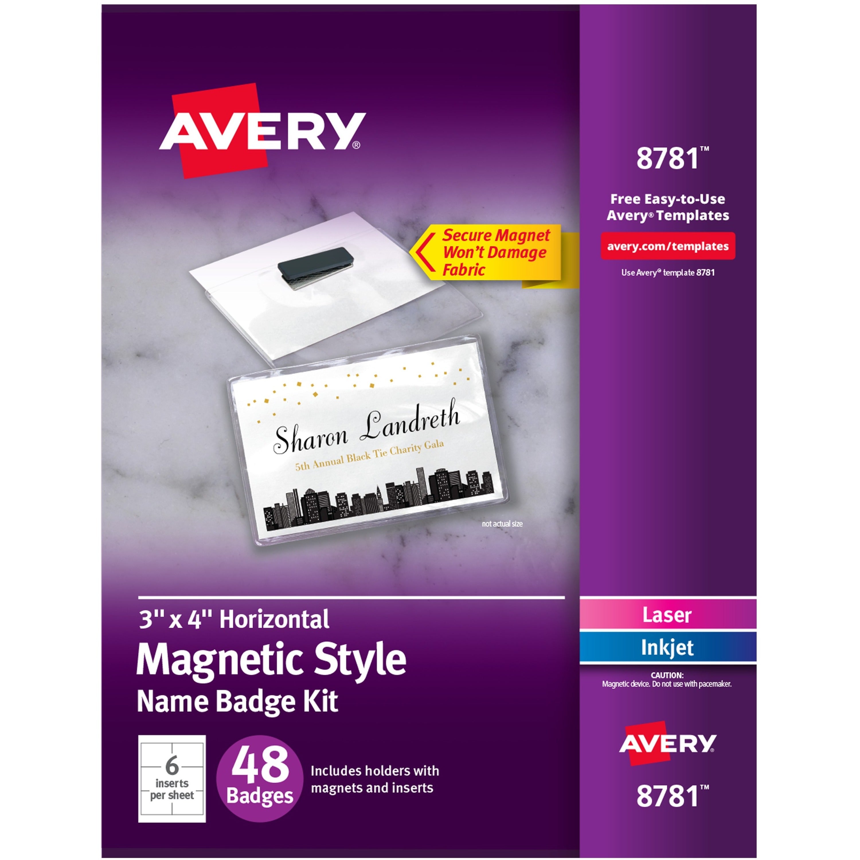 avery-name-badge-5-carton-rectangular-shape-non-adhesive-non-toxic-durable-magnetic-heavy-duty-printable-micro-perforated-recyclable-pvc-plastic-white_ave08781 - 1