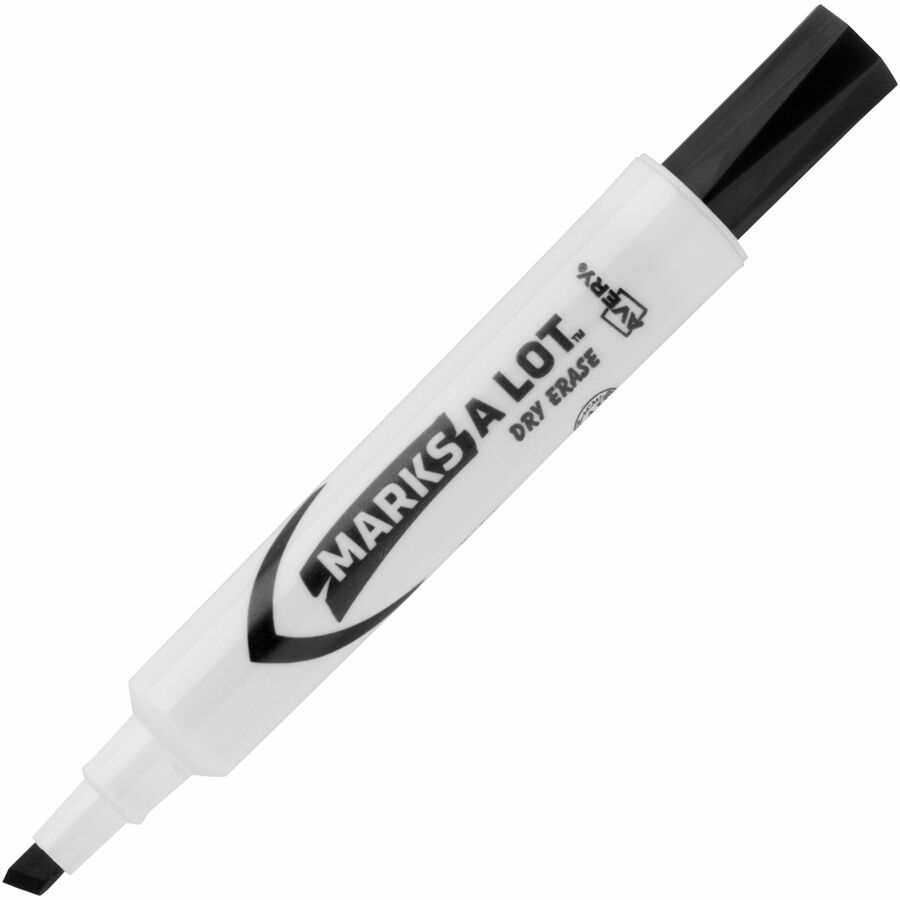 Avery Marks-A-Lot Value Pack Dry Erase Markers - Chisel Marker Point Style - Black - 200 / Carton
