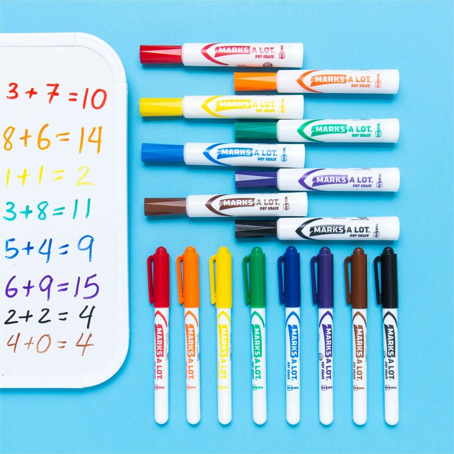 Avery Marks-A-Lot Value Pack Dry Erase Markers - Chisel Marker Point Style - Black - 200 / Carton