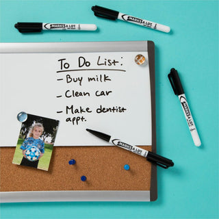 Avery Marks-A-Lot Value Pack Dry Erase Markers - Bullet Marker Point Style - Black - 200 / Carton