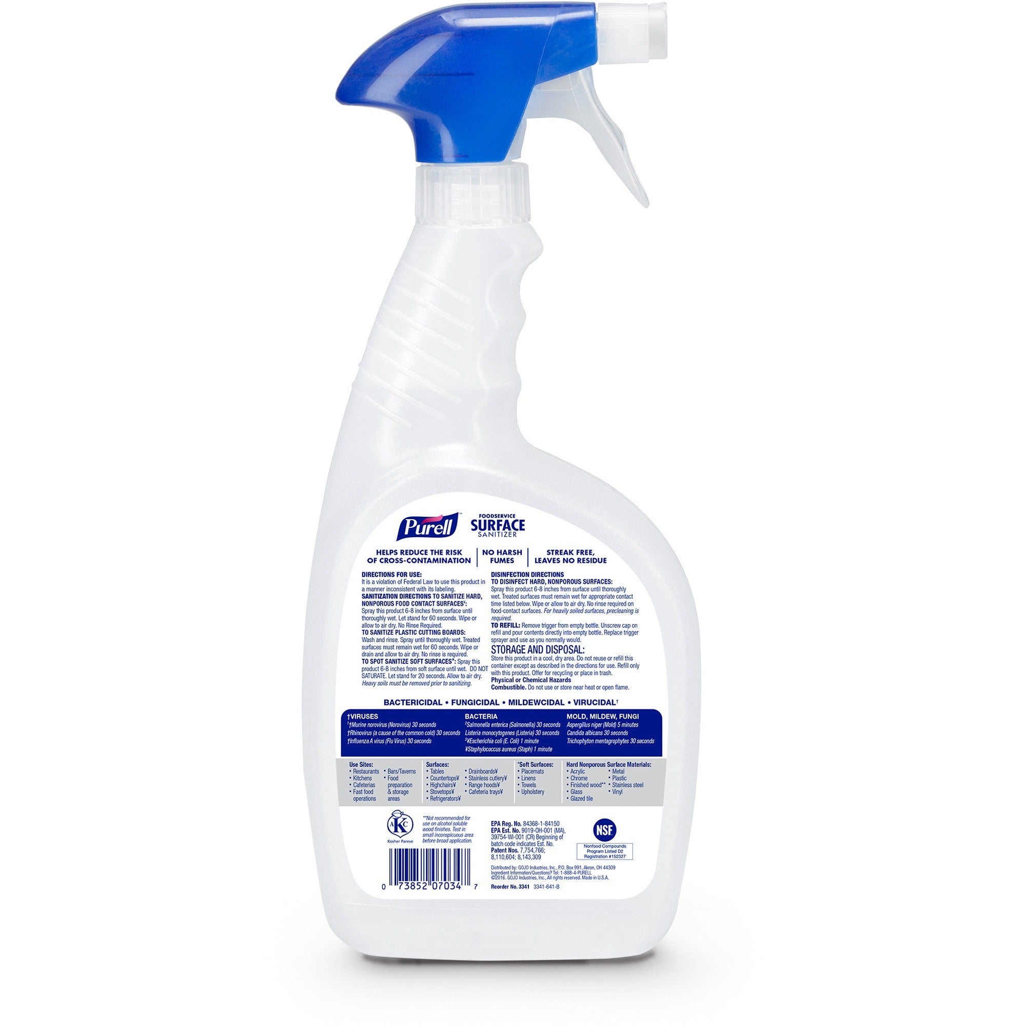 purell-foodservice-surface-sanitizer-32-fl-oz-1-quartspray-bottle-6-carton-rinse-free-fragrance-free-clear_goj334106 - 3