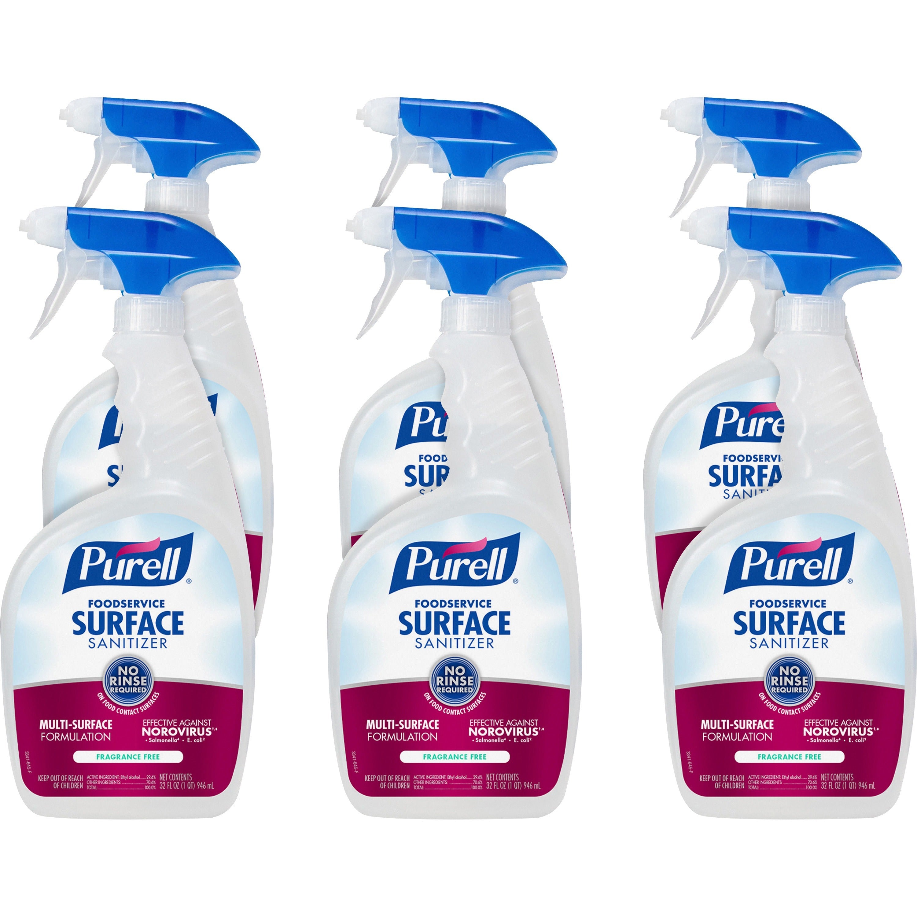 purell-foodservice-surface-sanitizer-32-fl-oz-1-quartspray-bottle-6-carton-rinse-free-fragrance-free-clear_goj334106 - 1