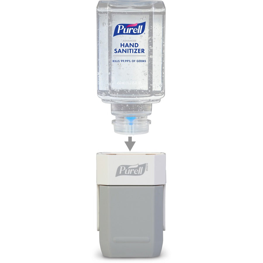 purell-advanced-hand-sanitizer-gel-refill-clean-scent-152-fl-oz-450-ml-push-pump-dispenser-kill-germs-hand-skin-clear-dye-free-refillable-unscented-6-carton_goj445006 - 4