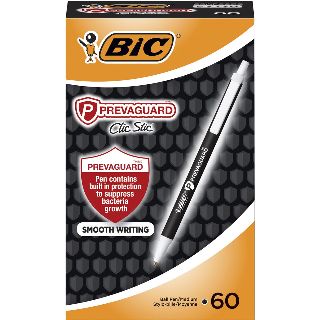 bic-prevaguard-clic-stic-antimicrobial-pens-medium-pen-point-1-mm-pen-point-size-retractable-black-60-box_biccsap60ecbk - 5