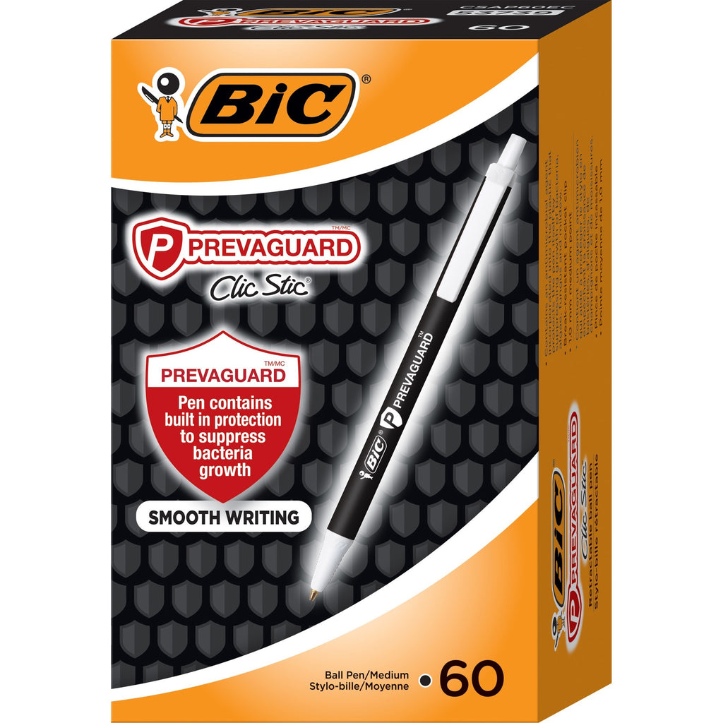 bic-prevaguard-clic-stic-antimicrobial-pens-medium-pen-point-1-mm-pen-point-size-retractable-black-60-box_biccsap60ecbk - 3