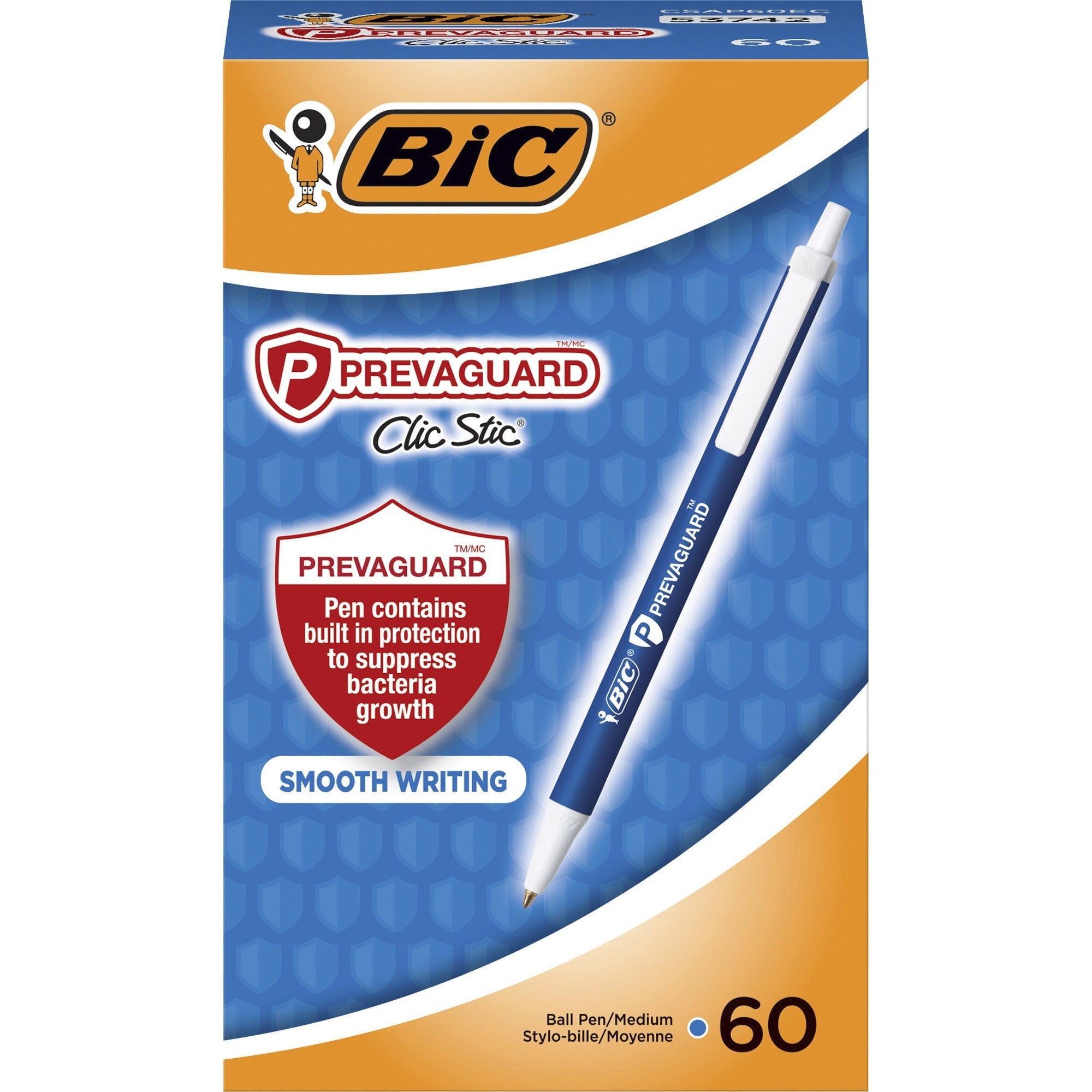 bic-prevaguard-clic-stic-antimicrobial-pens-medium-pen-point-1-mm-pen-point-size-retractable-blue-60-box_biccsap60ecbe - 1