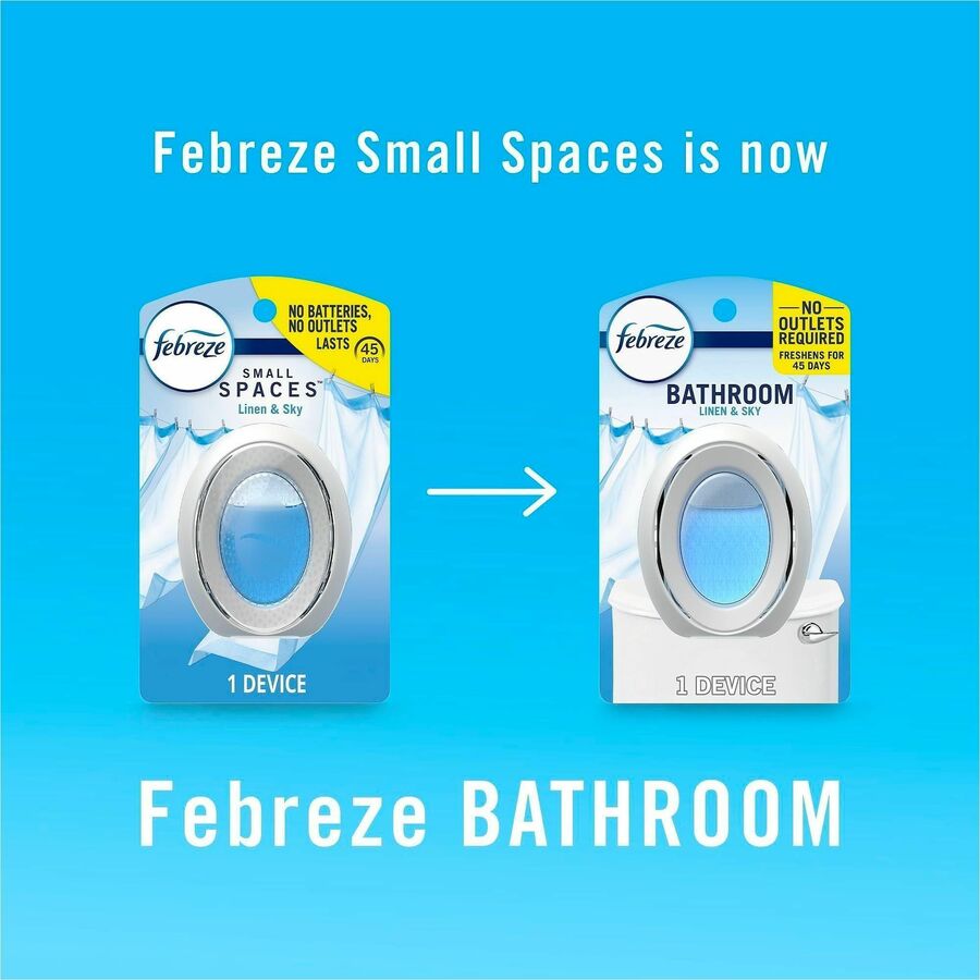 Febreze Linen/Sky Small Spaces - Liquid - 25 fl oz (0.8 quart) - Linen & Sky - 45 Day - 2 / Pack