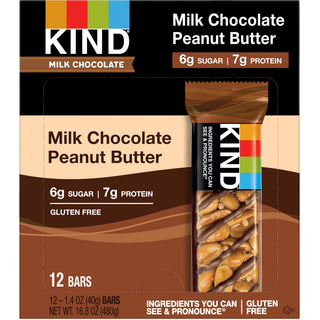 Milk Chocolate Bars, Milk Chocolate Peanut Butter, 1.4 oz Bar, 12/Box