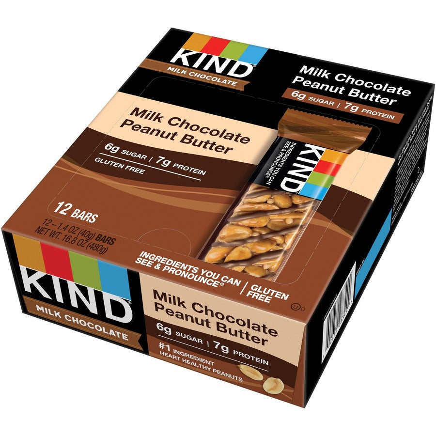 Milk Chocolate Bars, Milk Chocolate Peanut Butter, 1.4 oz Bar, 12/Box