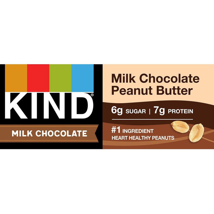 Milk Chocolate Bars, Milk Chocolate Peanut Butter, 1.4 oz Bar, 12/Box