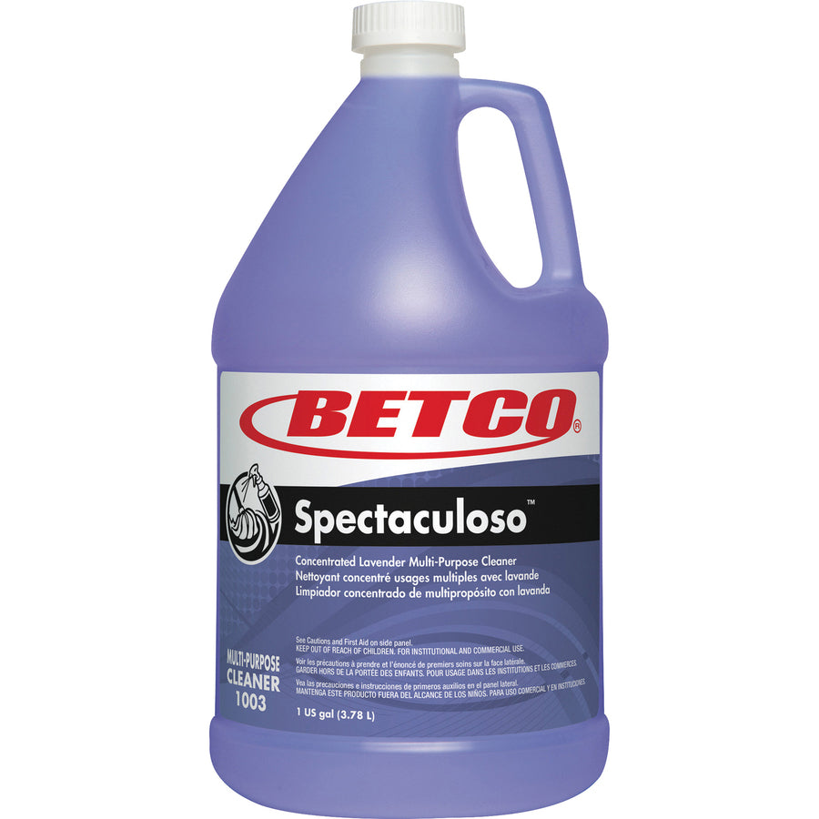 Betco Spectaculoso General Cleaner - Concentrate - 128 fl oz (4 quart) - 4 / Carton - Deodorize, Phosphate-free, Rinse-free, Butyl-free - Purple - 2