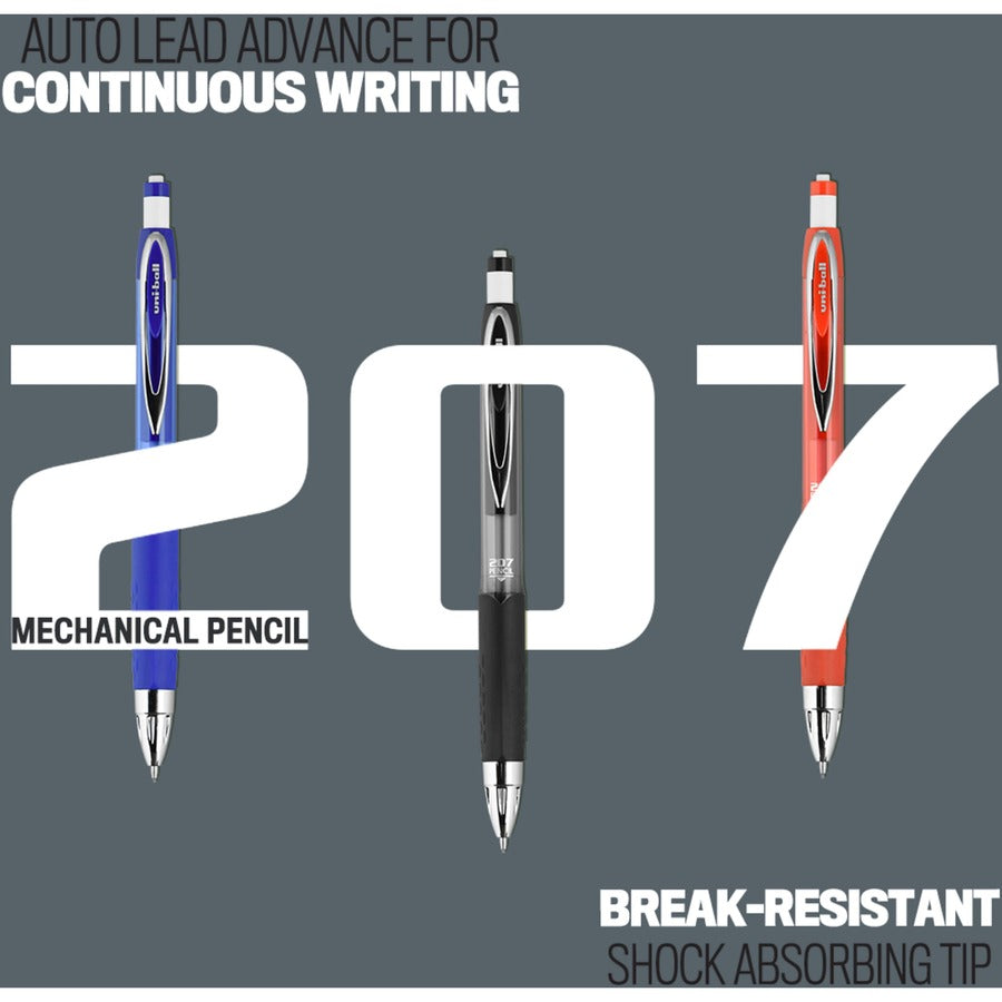207 Mechanical Pencil, 0.7 mm, HB (#2), Black Lead, Blue Barrel, Dozen
