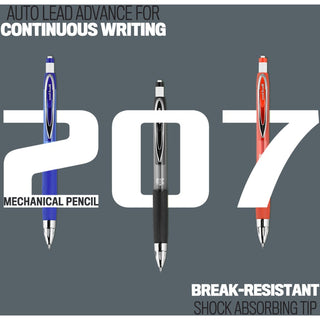 207 Mechanical Pencil, 0.7 mm, HB (#2), Black Lead, Blue Barrel, Dozen