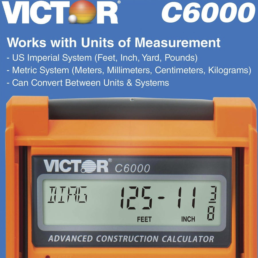 victor-c6000-advanced-construction-calculator-lcd-display-battery-powered-031-lcd-battery-powered-2-lr44-65-x-35-x-08-orange_vctc6000 - 8