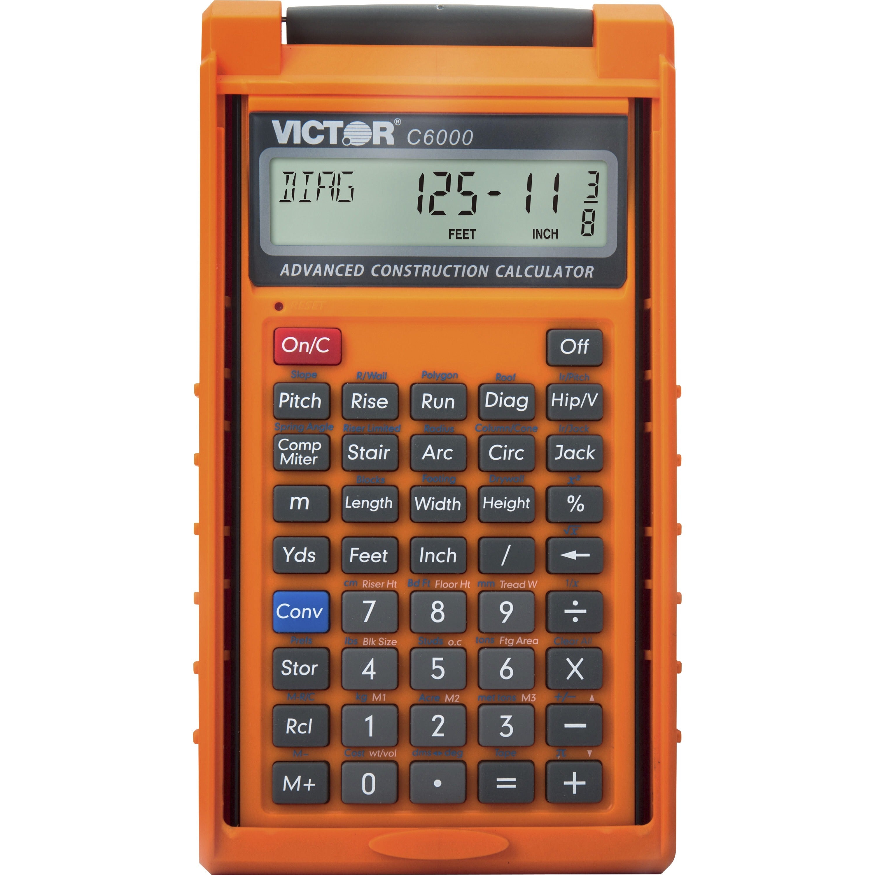 victor-c6000-advanced-construction-calculator-lcd-display-battery-powered-031-lcd-battery-powered-2-lr44-65-x-35-x-08-orange_vctc6000 - 1