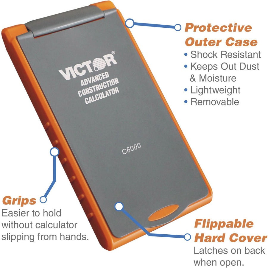 victor-c6000-advanced-construction-calculator-lcd-display-battery-powered-031-lcd-battery-powered-2-lr44-65-x-35-x-08-orange_vctc6000 - 7