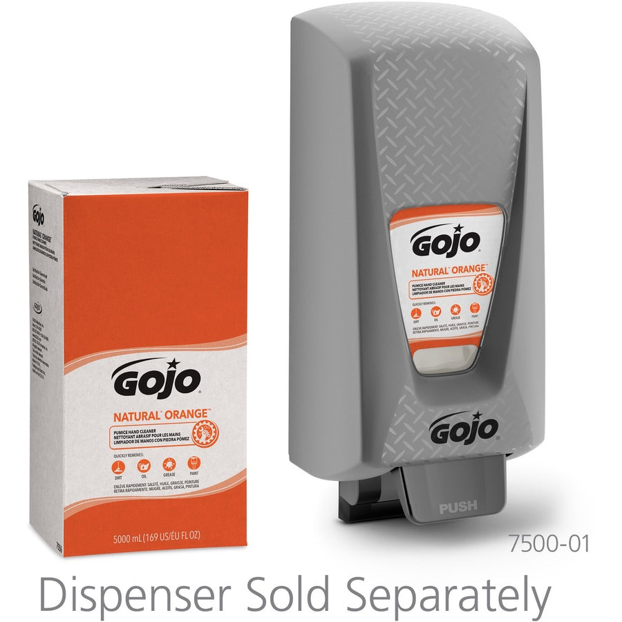 gojo-natural-orange-pumice-hand-cleaner-citrus-scentfor-13-gal-5-l-oil-remover-grease-remover-dirt-remover-soil-remover-hand-white-fast-acting-2-carton_goj755602ct - 5
