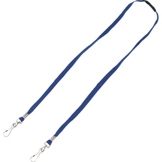 Advantus Face Mask Lanyard - 10 / Pack - J-Hook Attachment - 30" Length - Blue