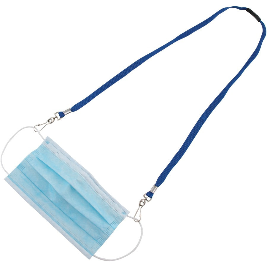 advantus-face-mask-lanyard-10-pack-j-hook-attachment-30-length-blue_avt76114 - 7