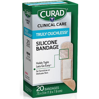 curad-silicone-flexible-fabric-bandages-3-x-075-20-box-beige-silicone-fabric_miicur5002v1 - 1