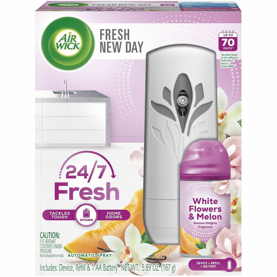 Air Wick Pure 24/7 Summer Air Spray Kit - Spray - Summer Delights - 60 Day - 4 / Carton
