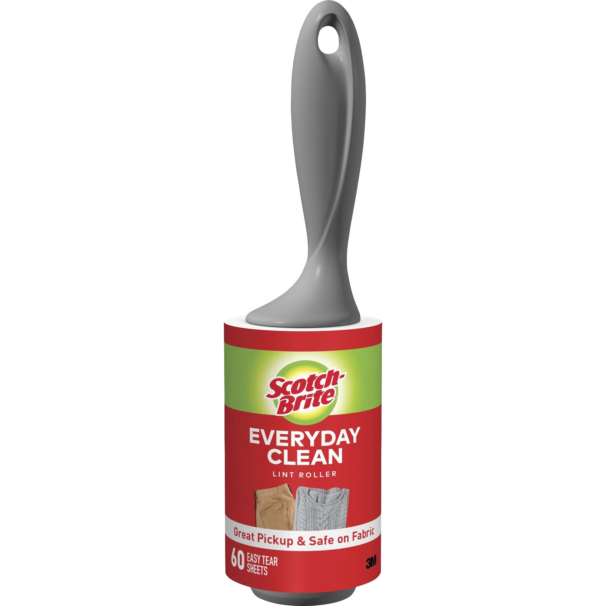 Lint Roller, Heavy-Duty Handle, 60 Sheets/Roller