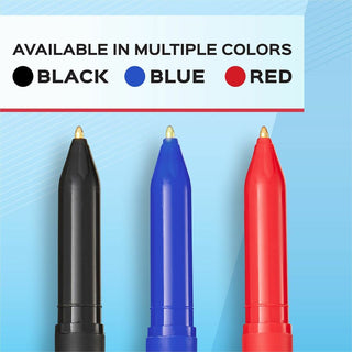 Write Bros. Ballpoint Pen Value Pack, Stick, Medium 1 mm, Blue Ink, Blue Barrel, 120/Pack