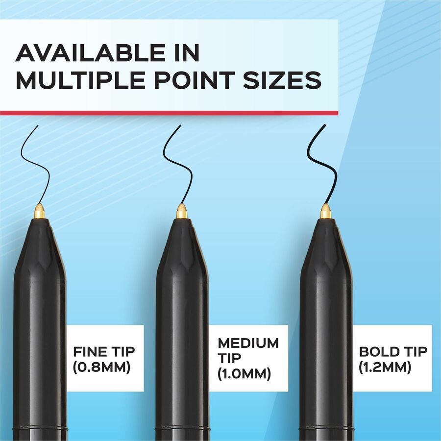 Write Bros. Ballpoint Pen Value Pack, Stick, Medium 1 mm, Blue Ink, Blue Barrel, 120/Pack