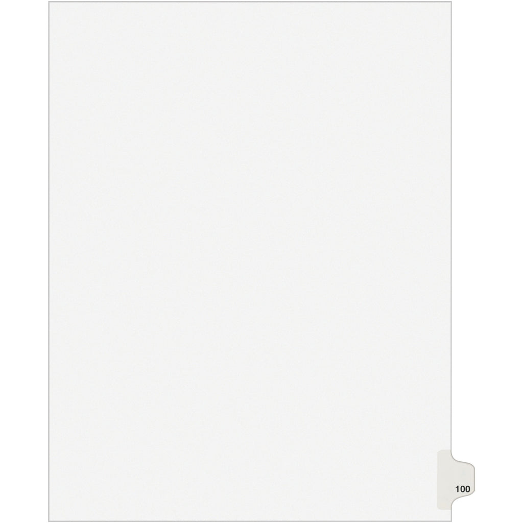avery-side-tab-individual-legal-dividers-500-x-dividers-500-side-tabs-100-1-tabs-set-85-divider-width-x-11-divider-length-letter-850-width-x-11-length-white-paper-divider-20-carton_ave82341 - 1