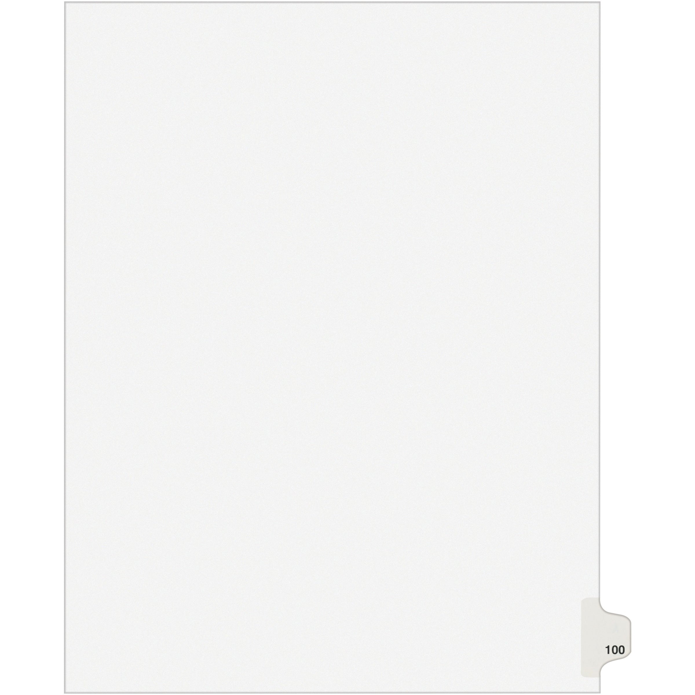 avery-side-tab-individual-legal-dividers-500-x-dividers-500-side-tabs-100-1-tabs-set-85-divider-width-x-11-divider-length-letter-850-width-x-11-length-white-paper-divider-20-carton_ave82341 - 1