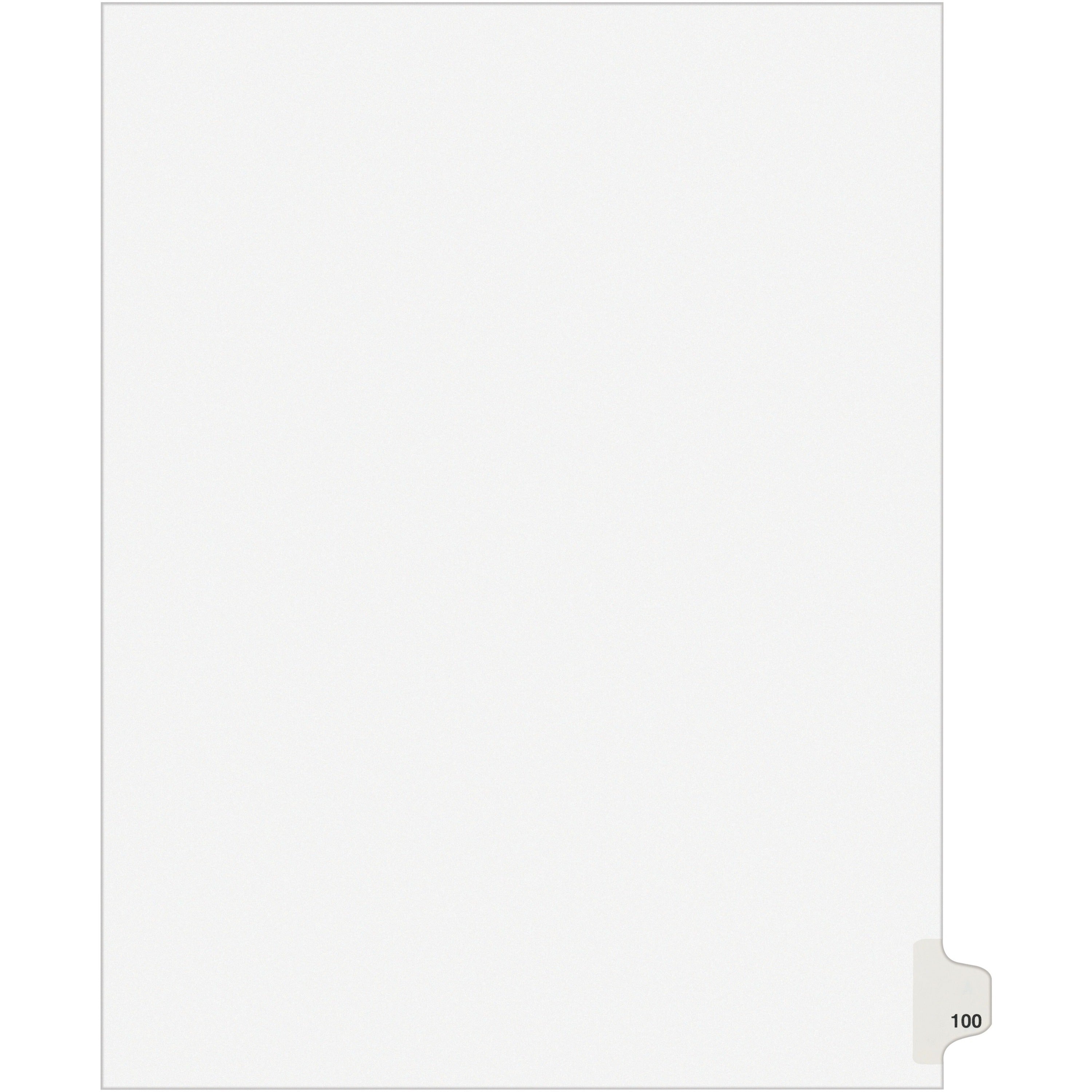 avery-side-tab-individual-legal-dividers-500-x-dividers-500-side-tabs-100-1-tabs-set-85-divider-width-x-11-divider-length-letter-850-width-x-11-length-white-paper-divider-20-carton_ave82341 - 1